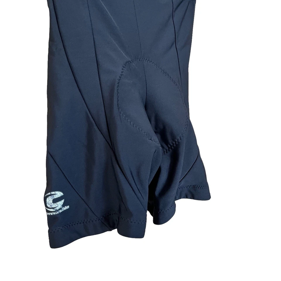 Pantalones Cortos de Ciclismo Cannondale Para Hombres Pequeños Negros Acolchados Compresión Bicicleta Atletismo Foto 2 de 4