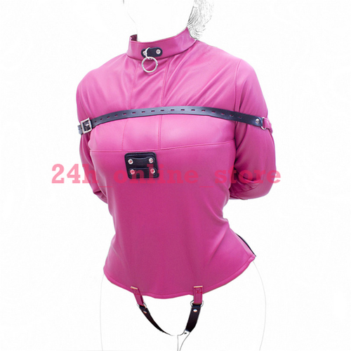 PU Leather Straitjacket Binding Harness Adjustable Straight Jacket Restraints - Picture 5 of 18