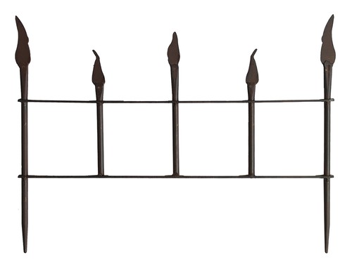 Beetzaun 30,5 x 40,5 cm Metall Steckzaun Zaunsteckteil Beetumrandung Zierzaun