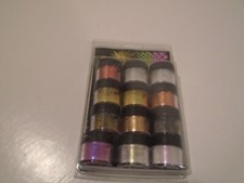 12 Powdered pigments in 3 gram bottles Pearl Ex Powdered Pigments Series USA