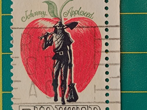 US Stamp 1966 - A739, ERROR - Red apple critically shifted, Rare - Picture 3 of 7