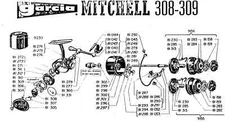 new Old Stock Garcia Mitchell 308 309 408 908 Fishing Reel Parts YOU PICK