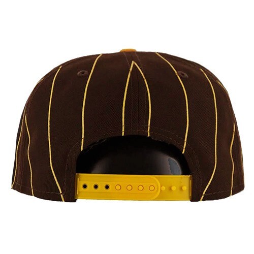 New Era San Diego Padres Brown Snapback MLB Classic pinstripe Vintage Style Cap - Picture 5 of 6