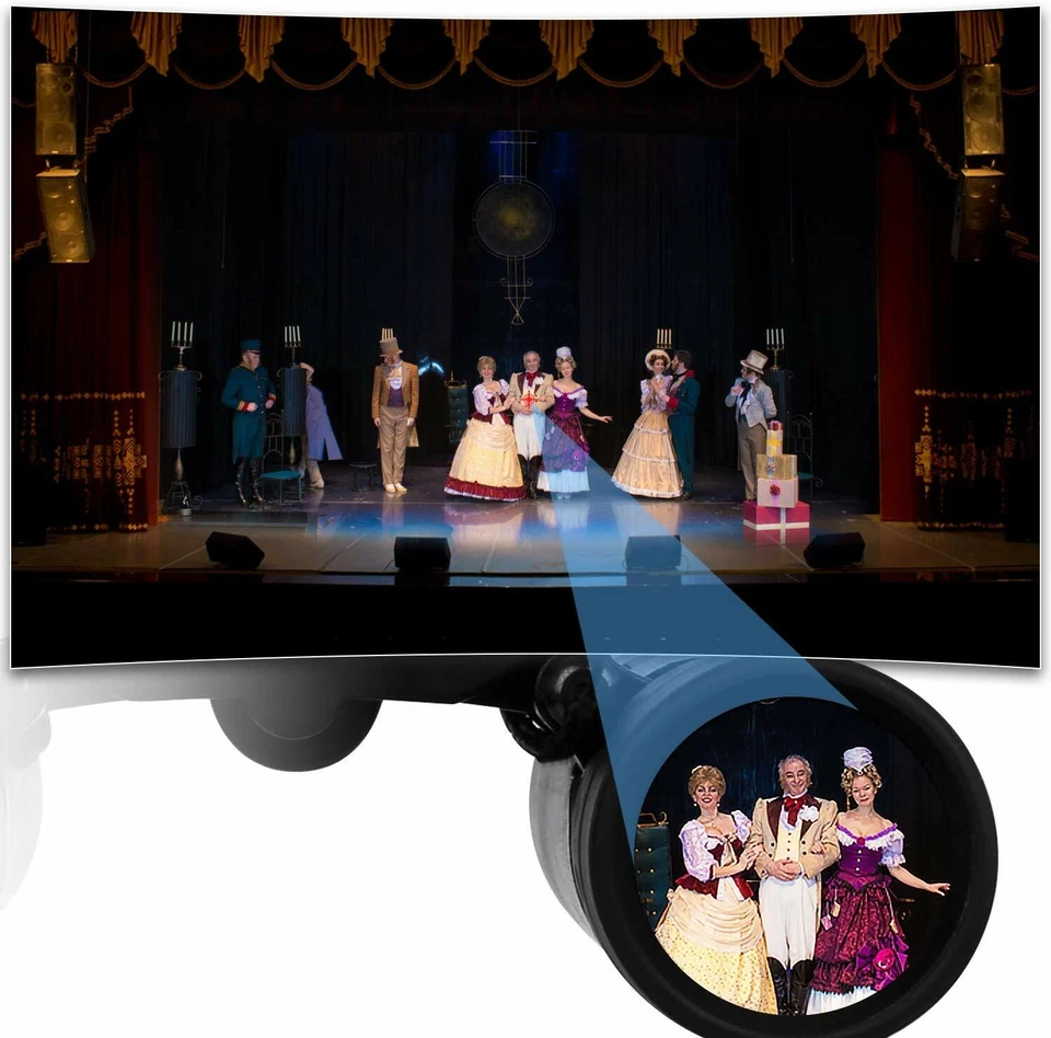 MINI BINOCULARS Pocket Folding Bk7 Roof Prism Multi-Coated Lens 8x21 HD VISION - Image 4 of 4