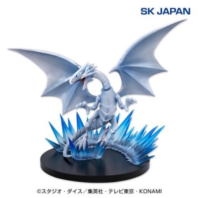 Yu-Gi-Oh Blue Eyes White Dragon Craft Figure New SK Japan | eBay