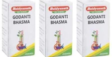 Baidyanath Godanti Bhasma (10g) Each Ayurvedic - PACK of 3
