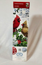 Cardinal Christmas Diamond Dotz Picture Kit-Birds-Snow-Winter-holidays-Crafts