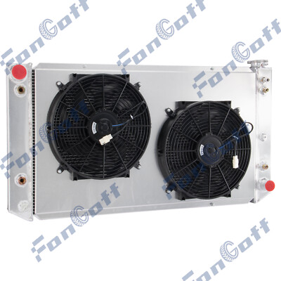 3 Row Radiator+Shroud Fan For 1992-1993 Chevy GMC C/K 3500 2500 6.5L Diesel V8