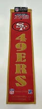 San Francisco 49ers Super Bowl XXIII Winning Streak Embroidered Heritage Banner!