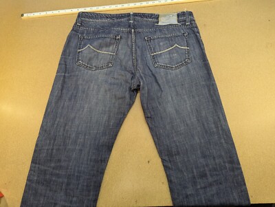 Jacob Cohen Mens Type 620 Blue Jeans W37 L29 Denim Buttony Fly 