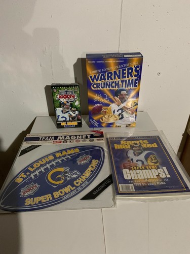 ST. LOUIS RAMS Kurt Warner Super Bowl Memorabilia!