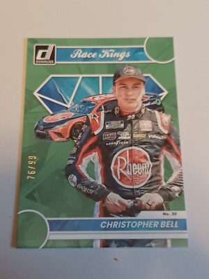2023 Donruss Racing Christopher Bell Race Kings Green  76/99