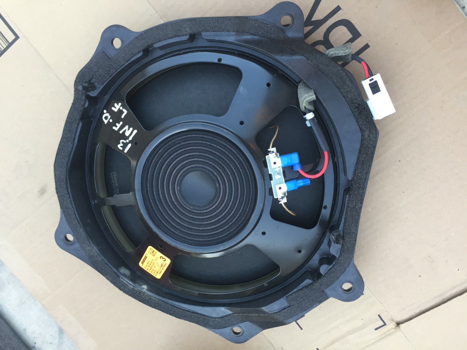 20102013 INFINITI G37 LEFT FRONT SIDE DOOR SPEAKER BOSE OEM eBay