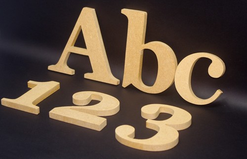 Wooden Letters-From 10 cm to 50 cm high-MDF-9 or 18 mm-painted or plain-GEORGIA - Picture 9 of 16