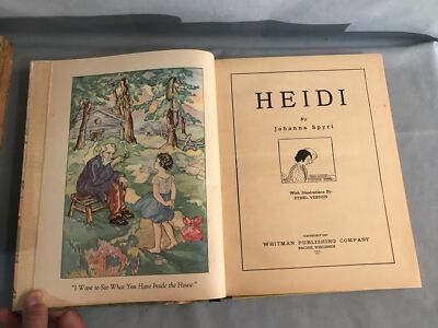 VINTAGE Heidi by Johanna Spyri 1934 Whitman Story book w