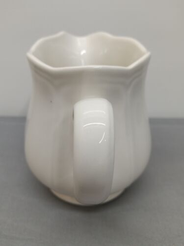 Vintage Sears Federalist White Ironstone 4" Creamer Scalloped Edge Japan - Picture 7 of 15