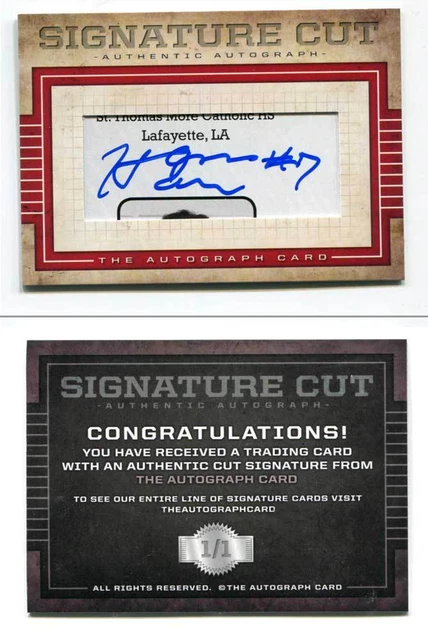 Hogan Harris Cut Signature Card 1/1 AUTO 2014 Perfect Game