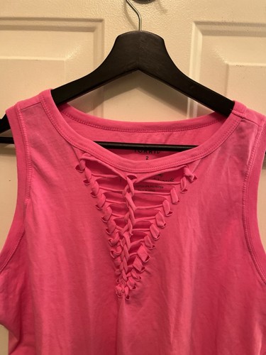 Torrid Tank Top Pink Classic Fit Size 2 - Picture 2 of 6