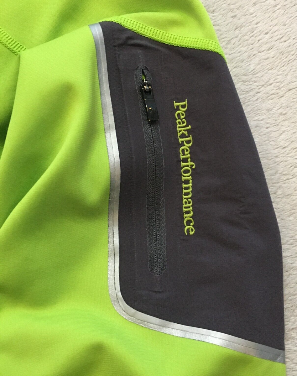 Peak Performance Tactic Z mens Yellow Green Track Jacket Zip