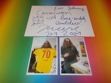 Jonathan Meese drawing + autograph signed letter card in person