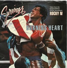 SURVIVOR  (Burning Heart)  Scotti Brothers ZS4 05663 + FREE 