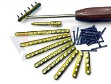 Locking One Third 3.5MM Plates 4 To 12 Holes With LCP Screws 66 Pcs TT