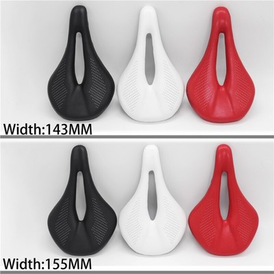 Leather Carbon Fiber Race Bicycles Seat Lightweight Breathable Seat Cycling Part