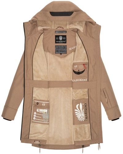 Marikoo Damen Softshell Outdoor Jacke Übergangs Funktions Regen Mantel Racquelle - Bild 96 von 106