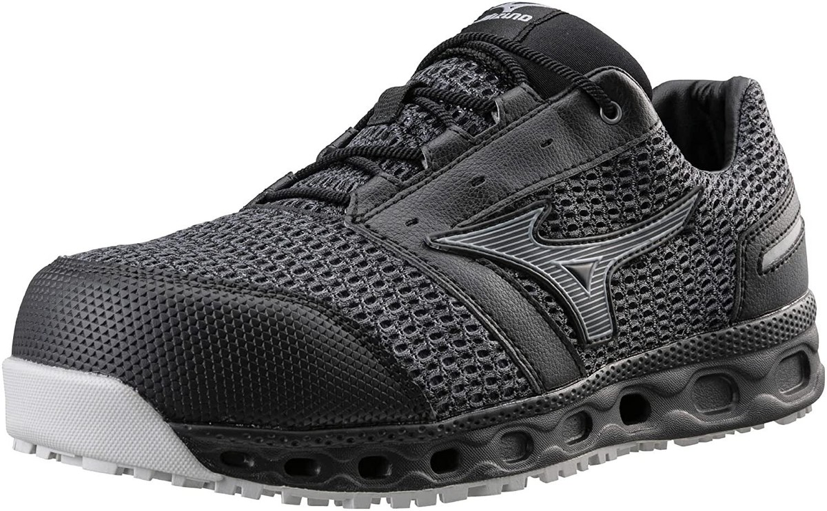 MIZUNO WORKING Safety Shoes ALMIGHTY VH11L WIDE Black F1GA2204 US7