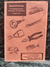alter Katalog 1968 Elektrzitäts Werkzeuge W.Brasch Remscheid vorm.Wiesemann