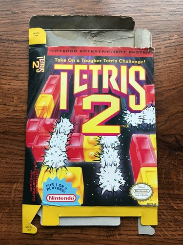 Tetris 2 II Nintendo NES Empty Box Only