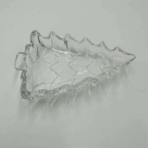 Marquis Waterford Candy Dish Crystal Christmas Tree Shape Clear Tray Serveware - Picture 9 of 14