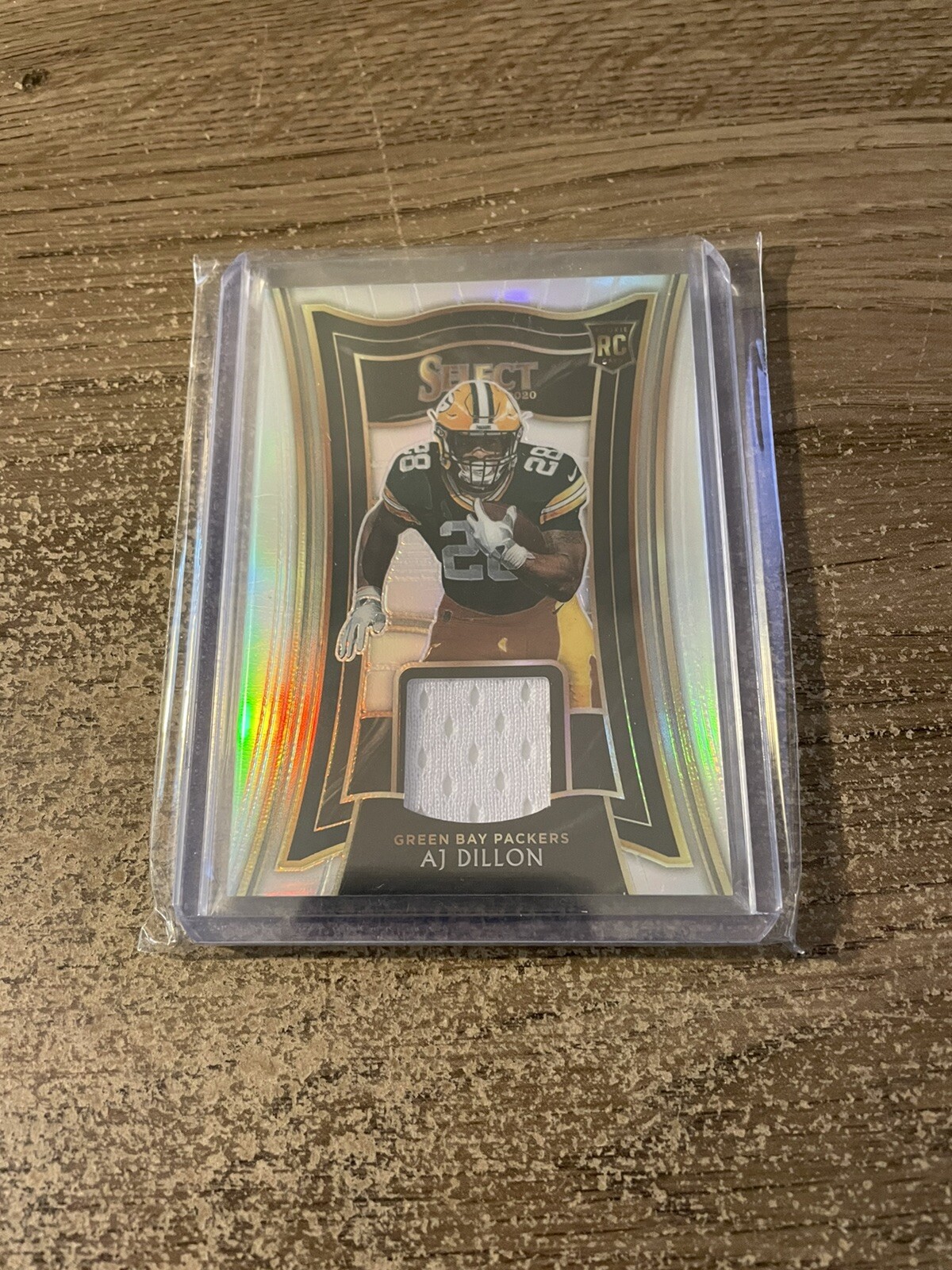 2020  Select Rookie AJ Dillon Silver Holo Prizm Jersey Patch #RS-AJD #’D /99
