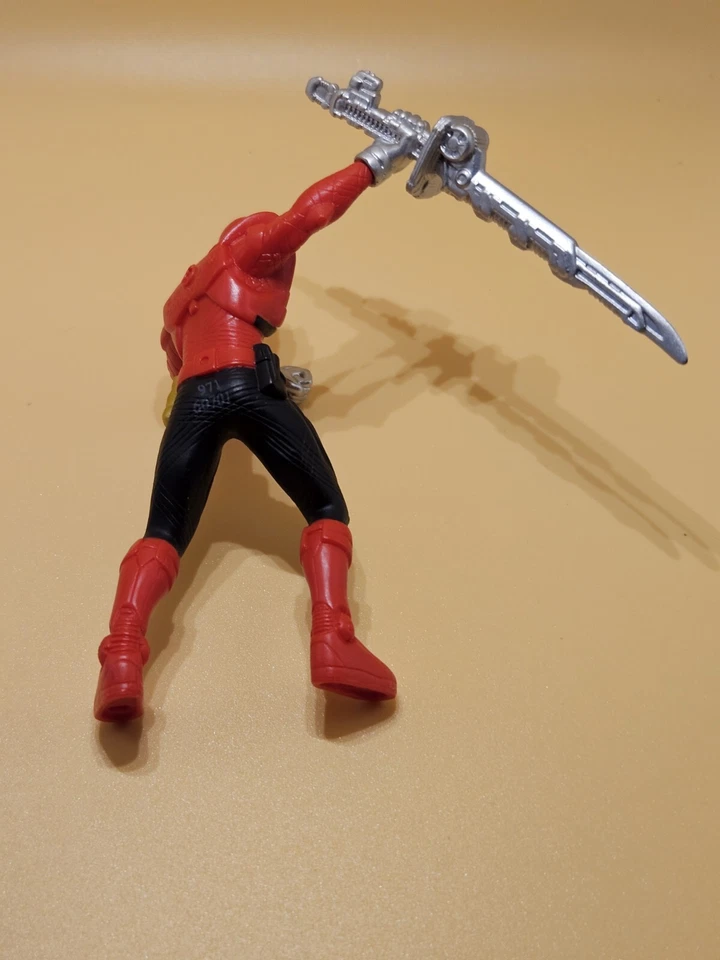 Figura de acción Power Rangers Samurai Mega Red Ranger Fire 4"  Foto 4 de 4