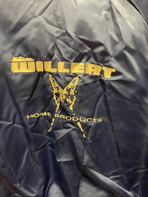 Vintage Willer Home Products Satin Aristo Jac Button Snap Jacket Adult Large