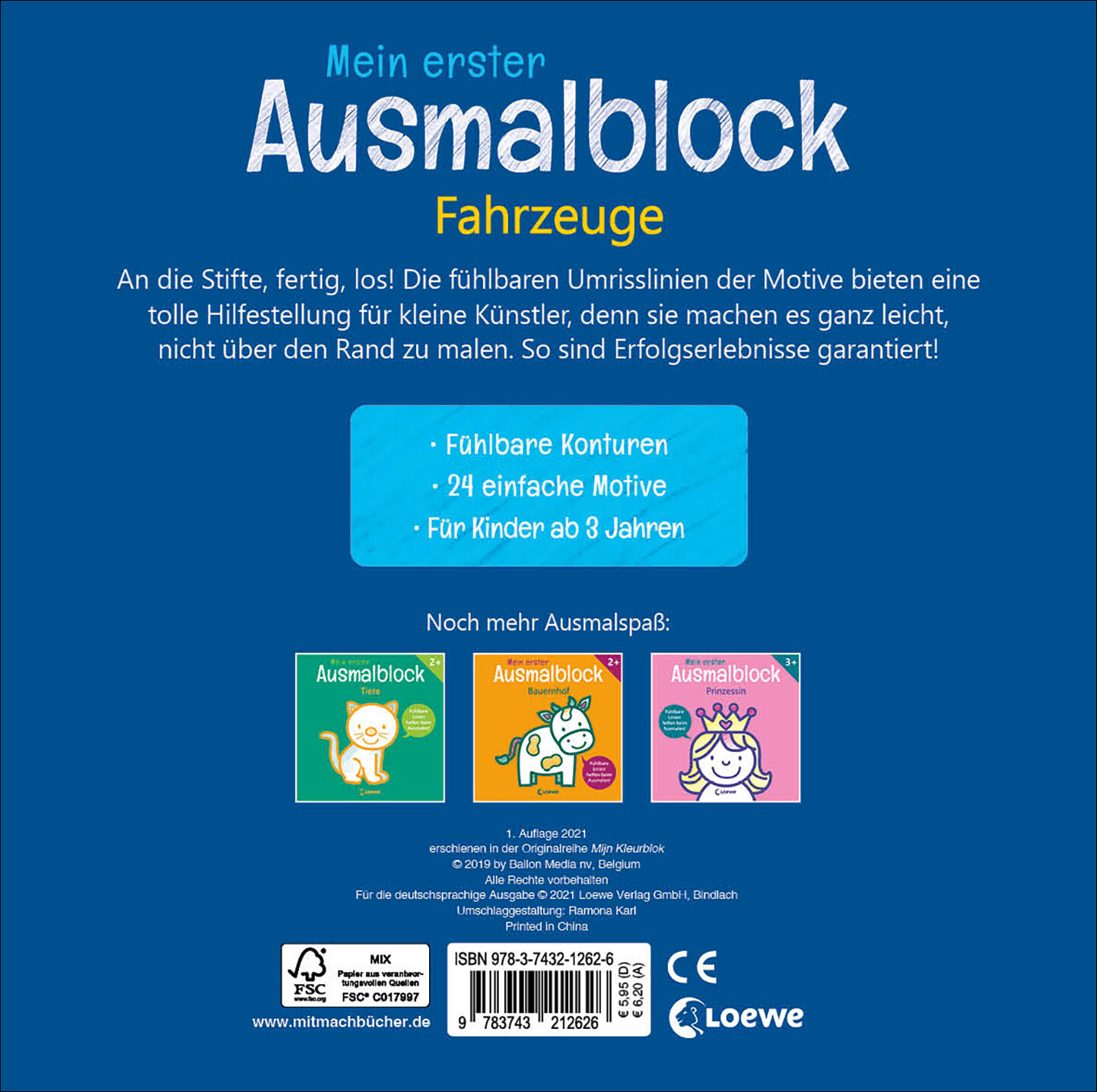 Thumbnail - Unbekannt. / Mein Erster Ausmalblock - Fahrzeuge