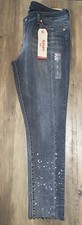 Levi's Mid-Rise 711 Skinny Jeans Black Distressed Women's Size 32 Macy's NWT