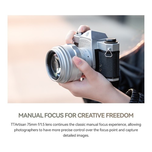 TTArtisan 75mm F1.5 Full Frame Swirly Bokeh All-metal Construction M42-mount US - Picture 7 of 11