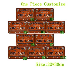 Details About Kid Cave Poster Retro Tin Signs Metal Plate Door Art Wall Decor 7 8 11 8