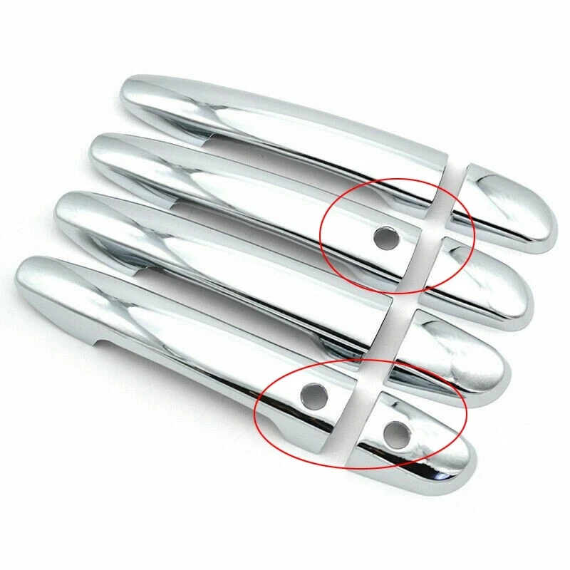 Cubiertas de manija de puerta lateral de coche cromadas inteligentes para Mazda 3 6 CX-3 CX-5 2013-2021 Foto 3 de 4