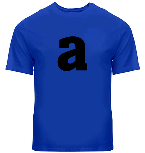 Buchstabe A Alphabet Unisex Herren Damen Tee T-Shirt cool Geschenk Shirts Freizeit Gr. S ~ 3XL - Bild 7 von 32