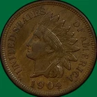 1904 Indian Head Cent Choice Extremely Fine XF+ Coin #43497