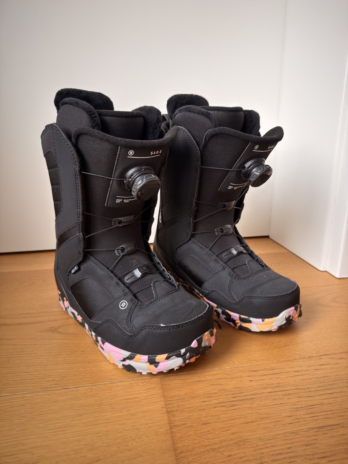 Ride Sage Black Snowboardboots, Snowboardschuhe, Damen, Gr. 43,5