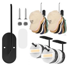 1 Pack Hat Organizer Hat Rack for Baseball Caps Wall Mount Tumbler Lid Organi...