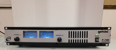Gemini P-700 Stereo 2 Channel Power Amplifier Excellent Working Condition