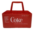 Vintage COCA COLA Rare Coke Six Pack 1 qt 32oz Plastic Carrier Tote NICE!