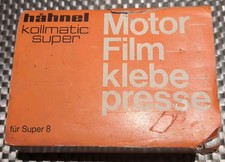 Super 8 / Normal 8 Motor-Nassklebepresse "hähnel kollmatic SD8-L- OVP Guter Zust