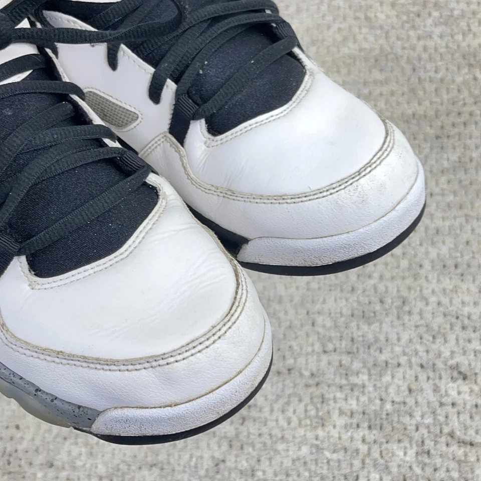 Nike Air Jordan Flight Club 91 Youth 7 White Black 555472-102 Sneaker - Image 4 of 4