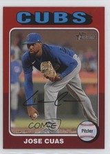 2024 Topps Heritage Red Border Jose Cuas (White Above Card Number) #151 0z6e