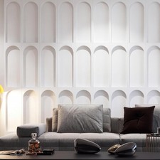 12 Set Arch MDF Wall Molding Panels Kit Pre Cut Wainscoting Panels